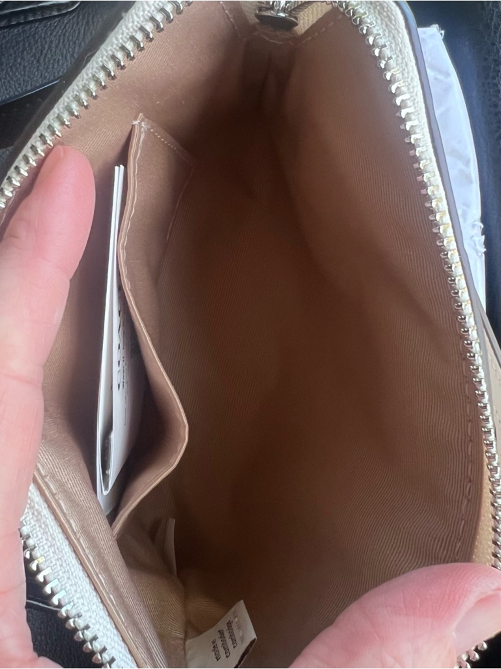 COACH Corner Zip Wristlet With Sequin Cherry Print NWT AUTHENTIC - Picture 4 of 5